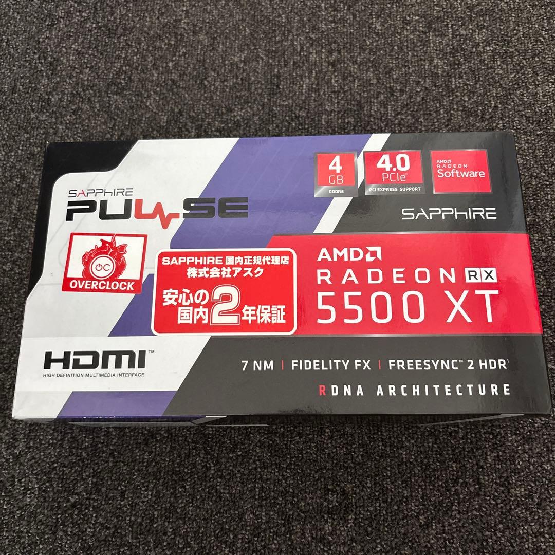 グラフィックボード・グラボ・ビデオカード Sapphire Radeon RX 5500 XT 4GB