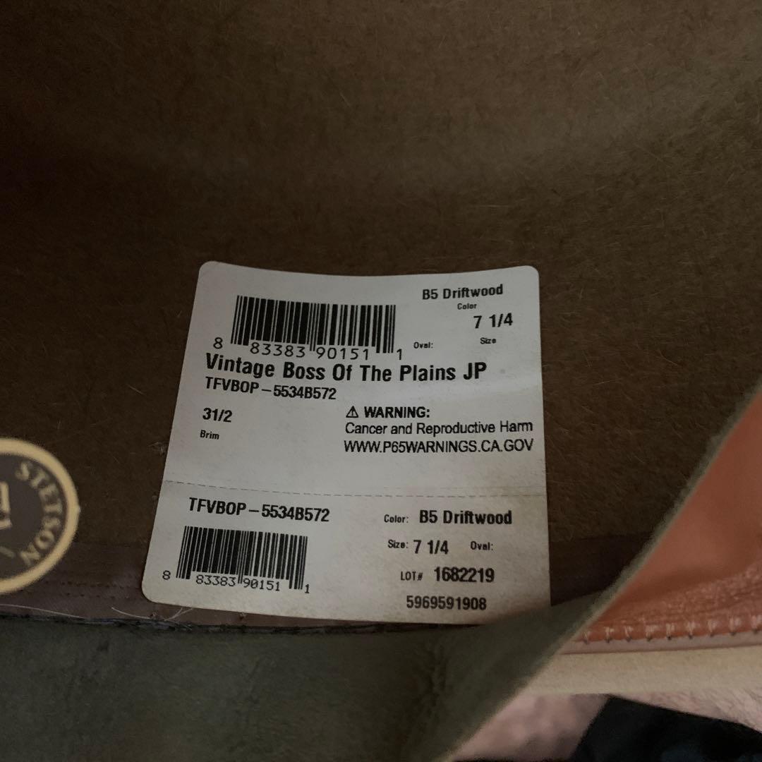 STETSON BOSS OF THE PLAINS 100個限定