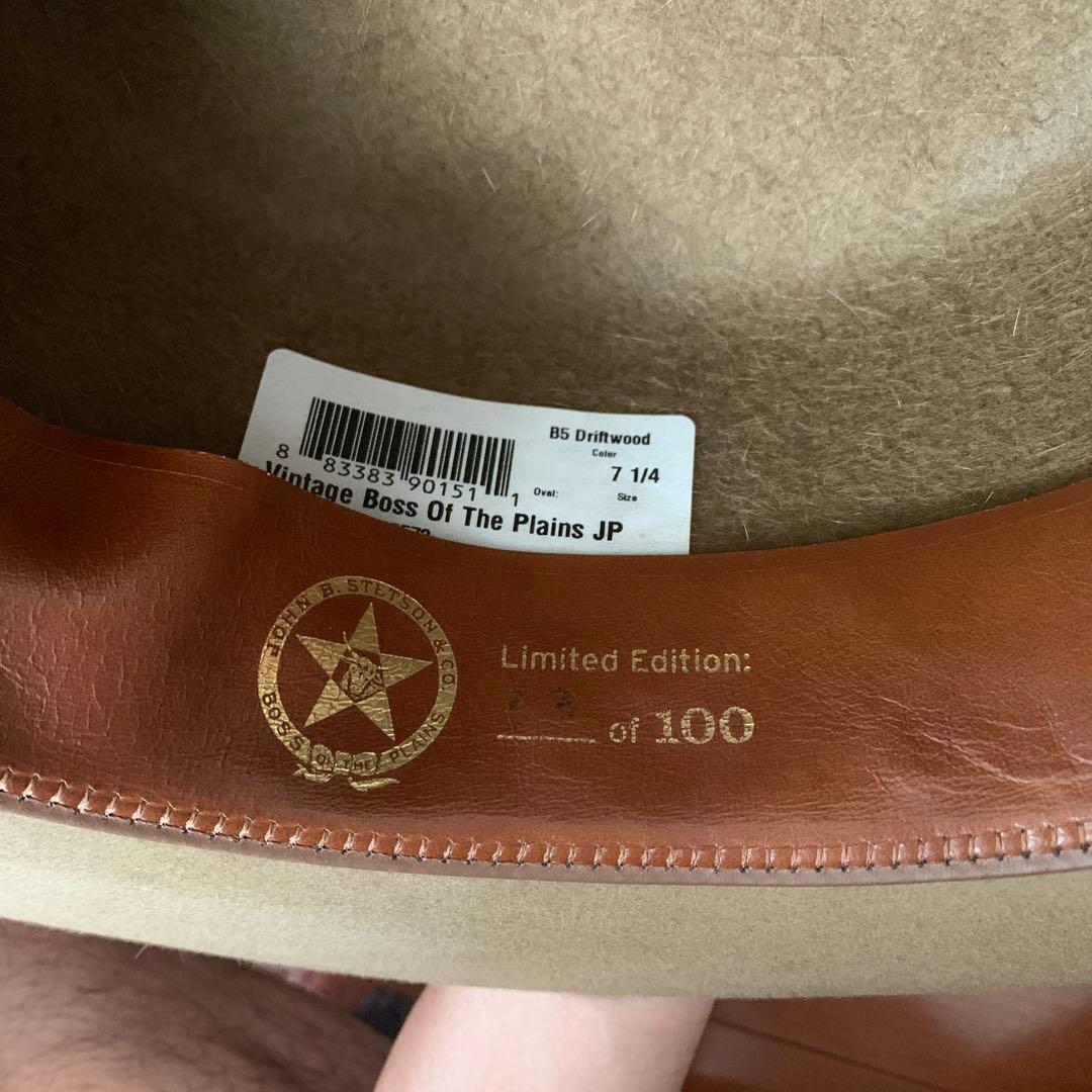STETSON BOSS OF THE PLAINS 100個限定