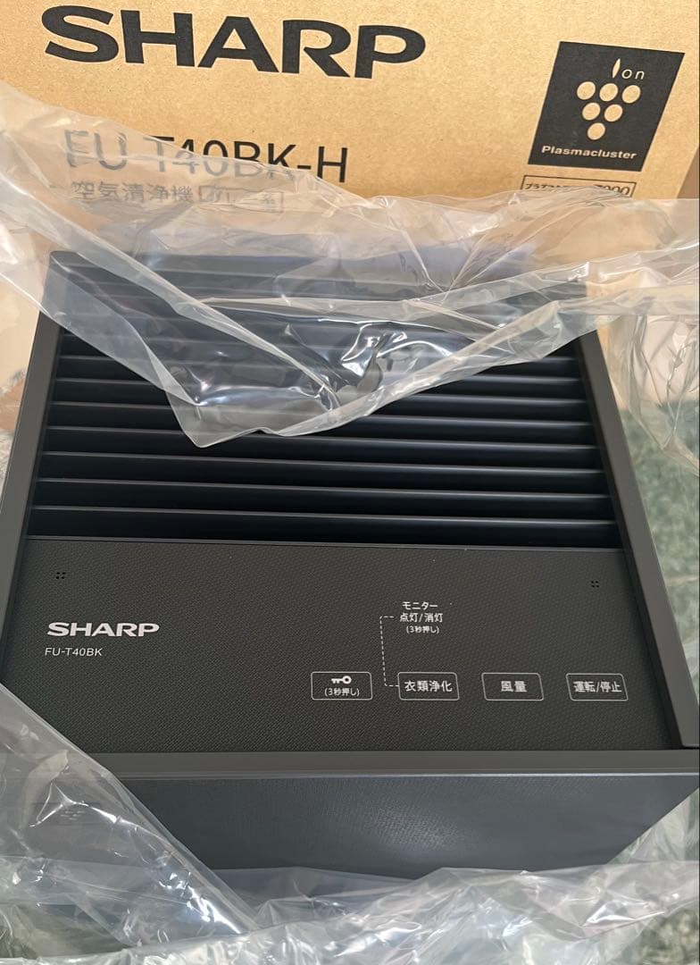 【新品未使用】(出品=1/25マデ❗️)SHARP空気清浄機 FU-T40BK