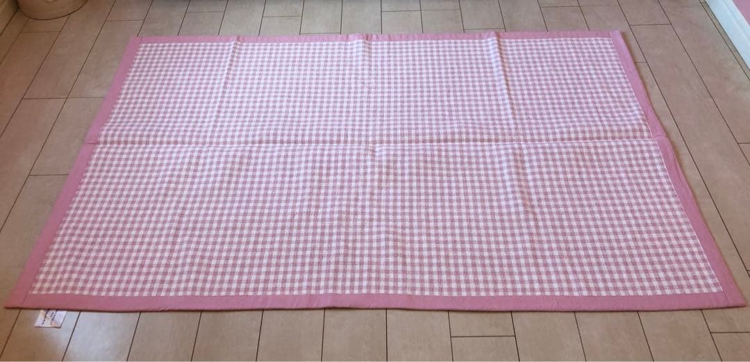 【即購入不可】ローラアシュレイ　インド綿　ラグ115センチ✖️180センチ