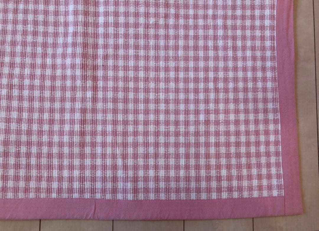 【即購入不可】ローラアシュレイ　インド綿　ラグ115センチ✖️180センチ