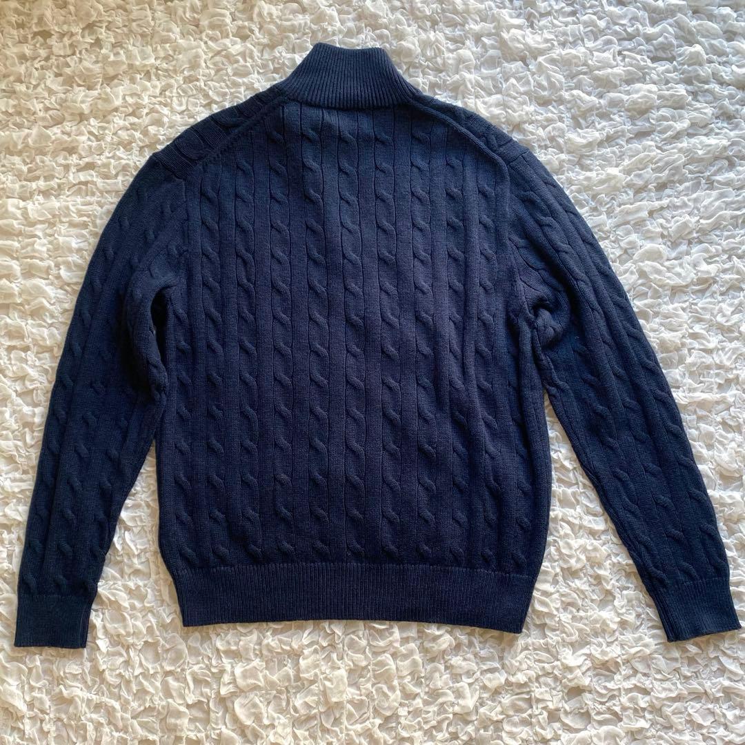 【新品未使用】POLO RALPH LAUREN ハーフジップ ケーブルニット