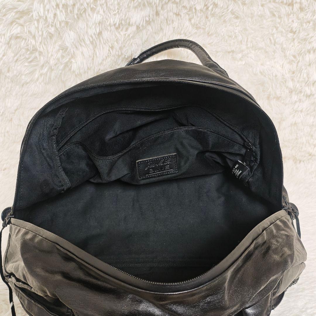 美品✨jas m.b.BLUE ジャスエムビー ボストンバッグ ブラック