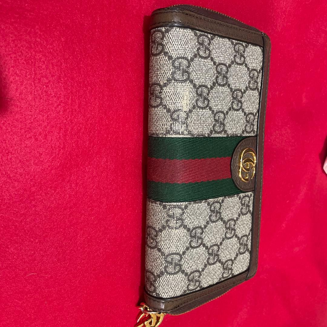 セール！ 確実正規品 GUCCI オフィディア 長財布キーケース 小銭