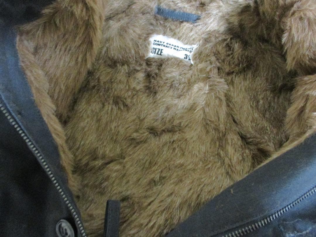 N−1デッキジャケット 米軍タイプ レプリカ ネイビー