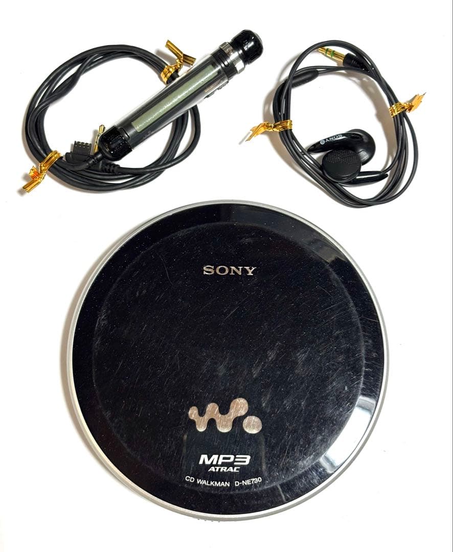 SONY CDウォークマン D-NE730 動作品 リモコン付き