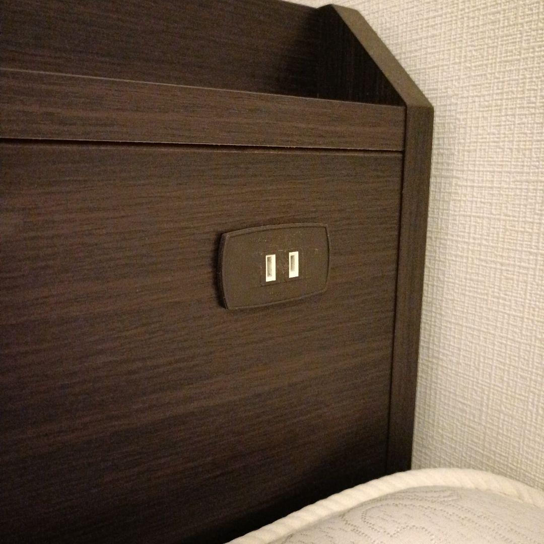 【特価】シングルベッドフレーム ダークブラウン NITORI