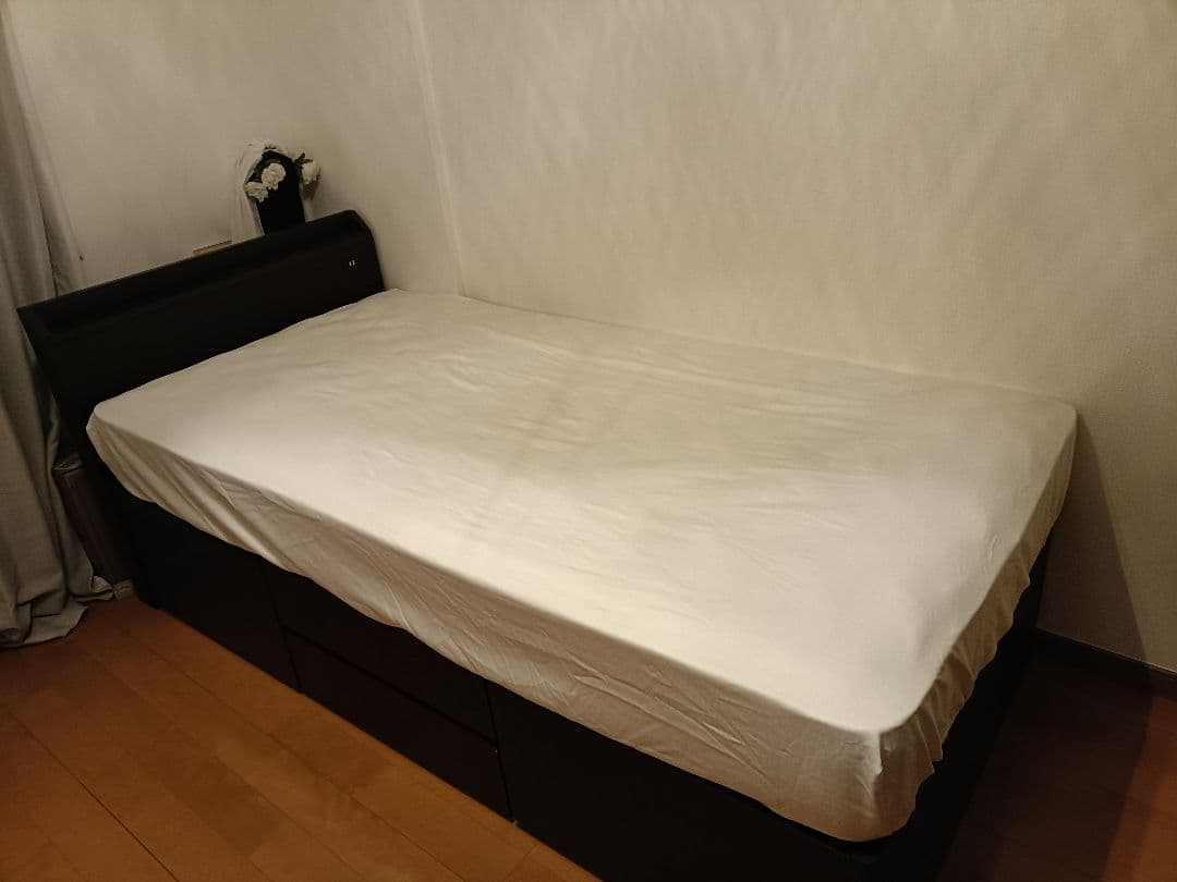 【特価】シングルベッドフレーム ダークブラウン NITORI