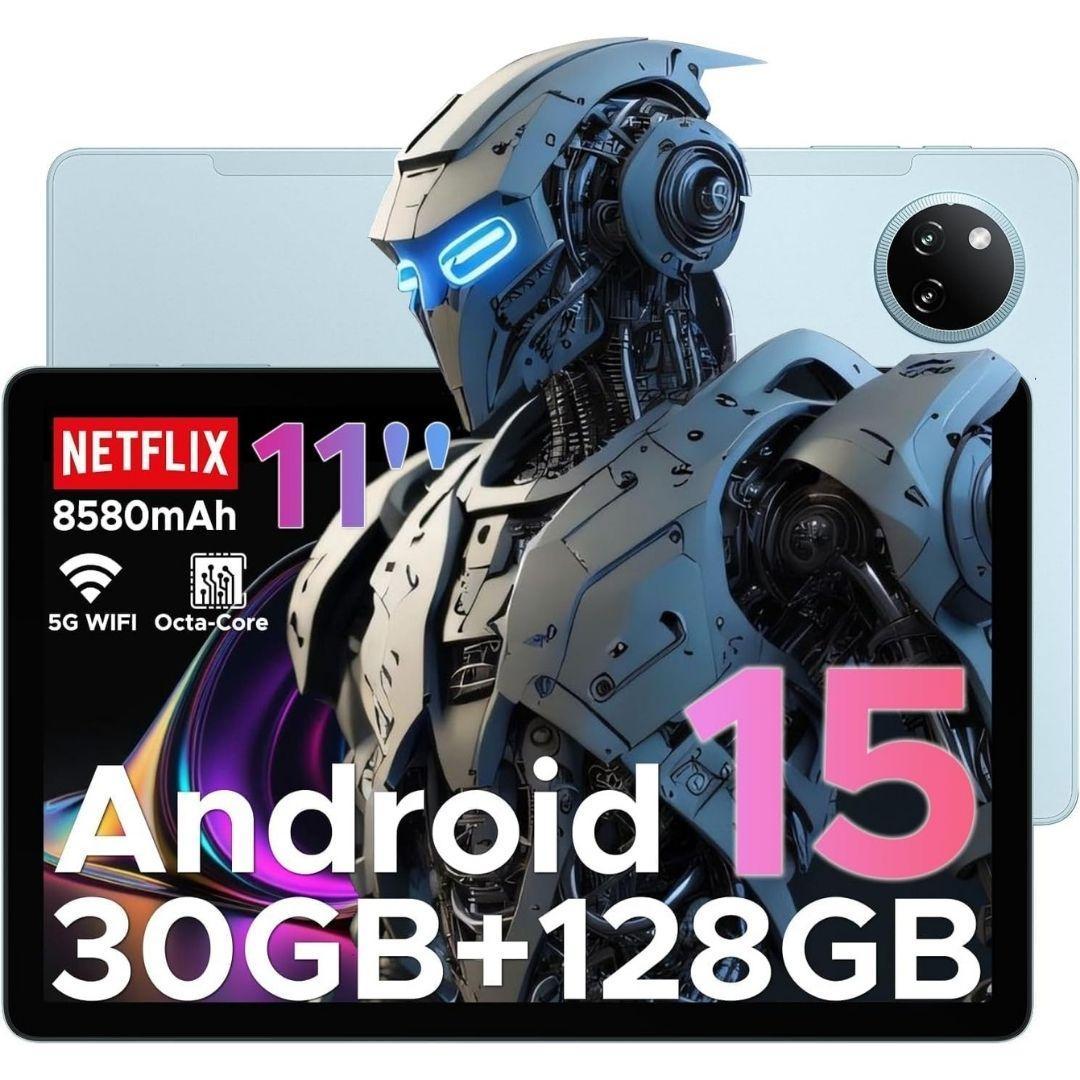 新品 Android 15 11インチタブレット 30GB+128GB ブルー