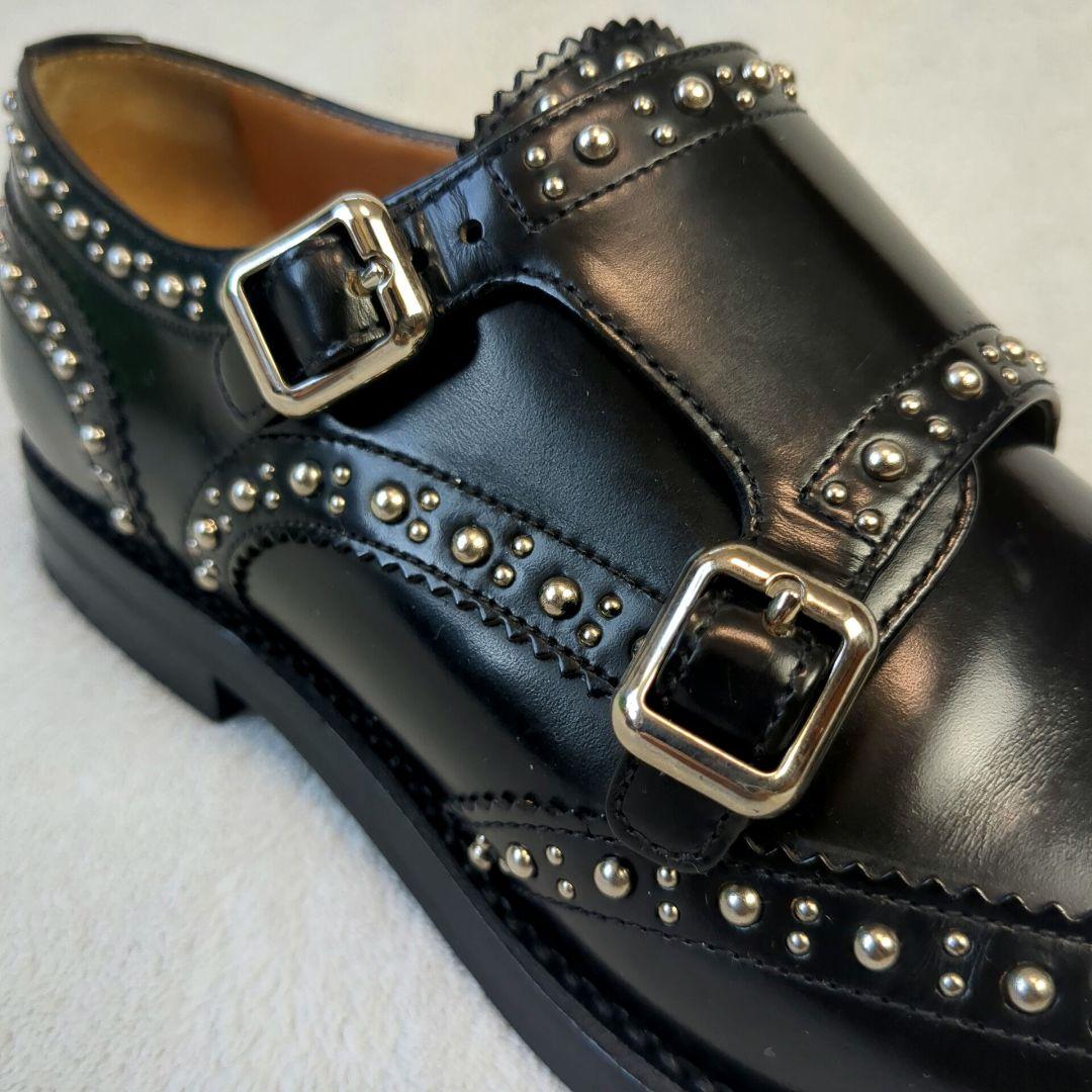 Church's チャーチ LANA MET レザー ブラック サイズ36