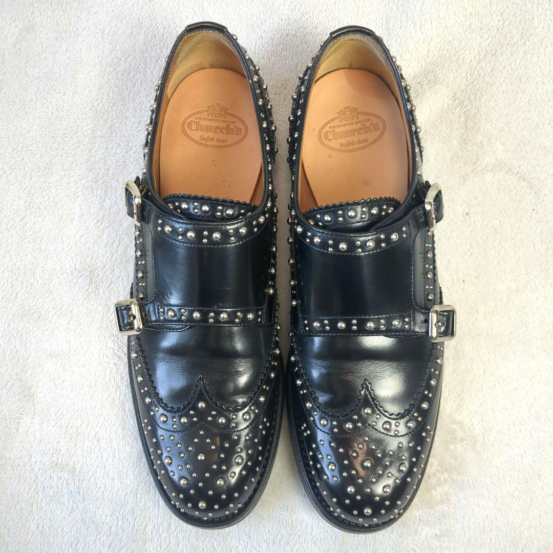 Church's チャーチ LANA MET レザー ブラック サイズ36