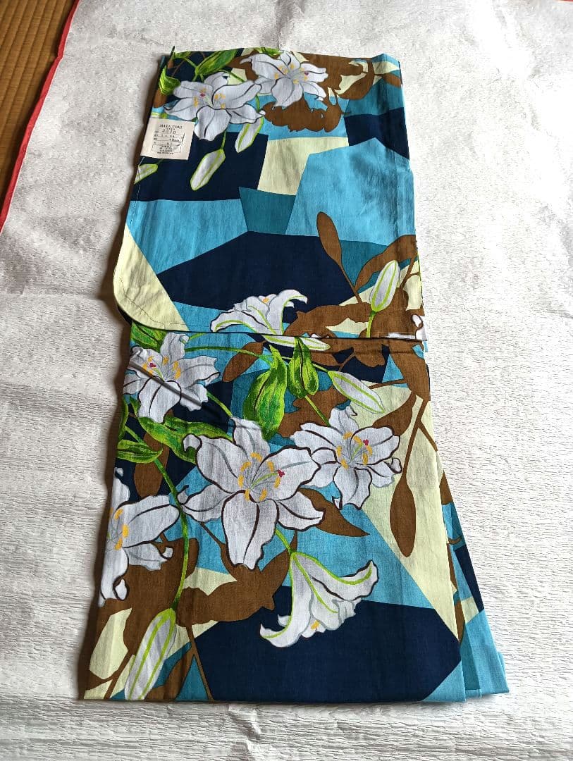 HATA TOKI(羽田登喜男の孫)浴衣、帯、手描き扇子一式　未着用 保管品