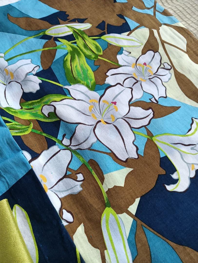 HATA TOKI(羽田登喜男の孫)浴衣、帯、手描き扇子一式　未着用 保管品