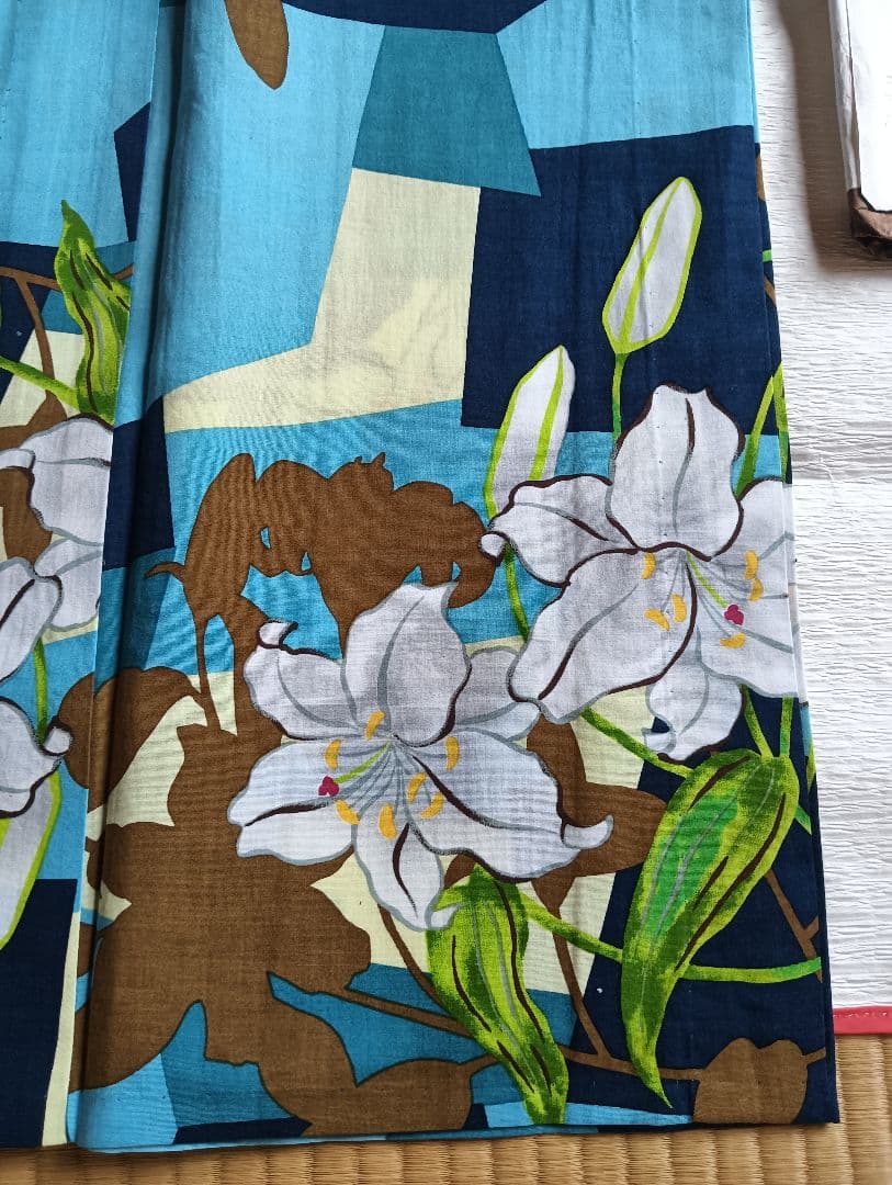 HATA TOKI(羽田登喜男の孫)浴衣、帯、手描き扇子一式　未着用 保管品