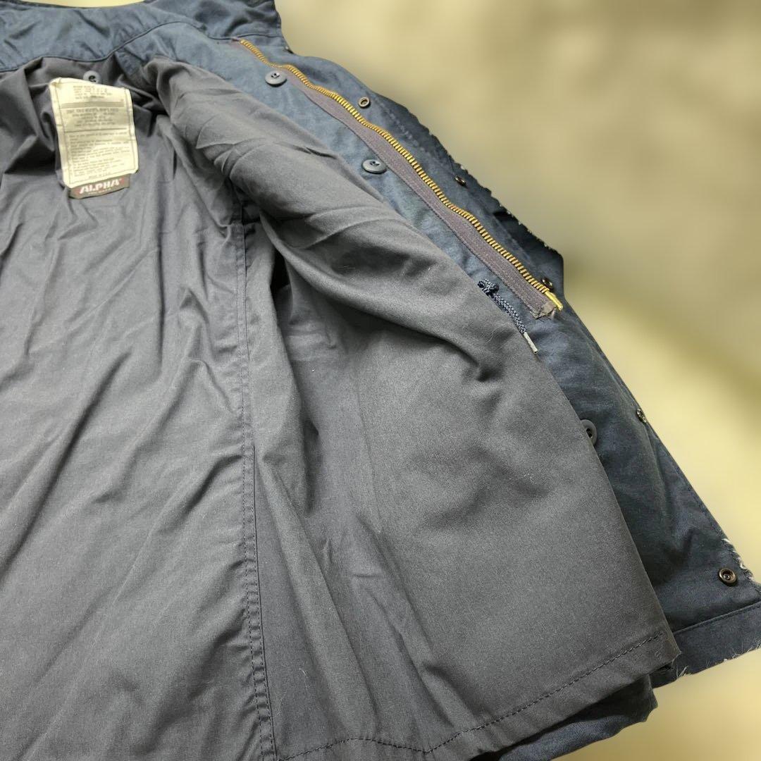 ALPHA M-65 高倉健モデル フィールド ジャケット アメリカ製 紺L