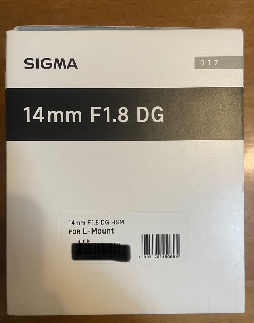 【新品】14mm F1.8 DG HSM | Art / Lマウント