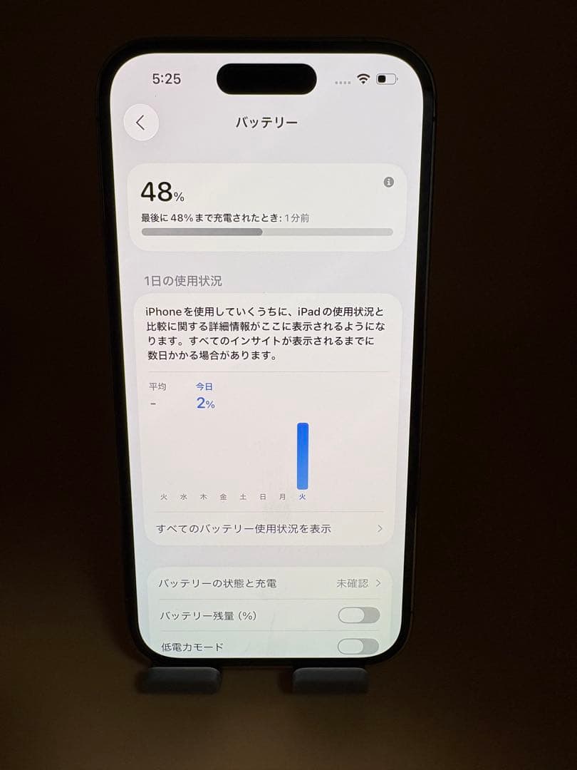 iPhone 14 Pro ゴールド128GBバッテリー100%美品。