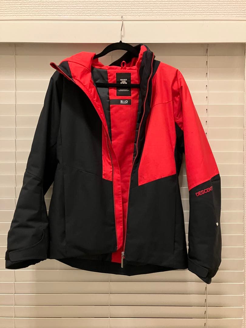 DESCENT Lサイズ スキーウェア 黒/赤