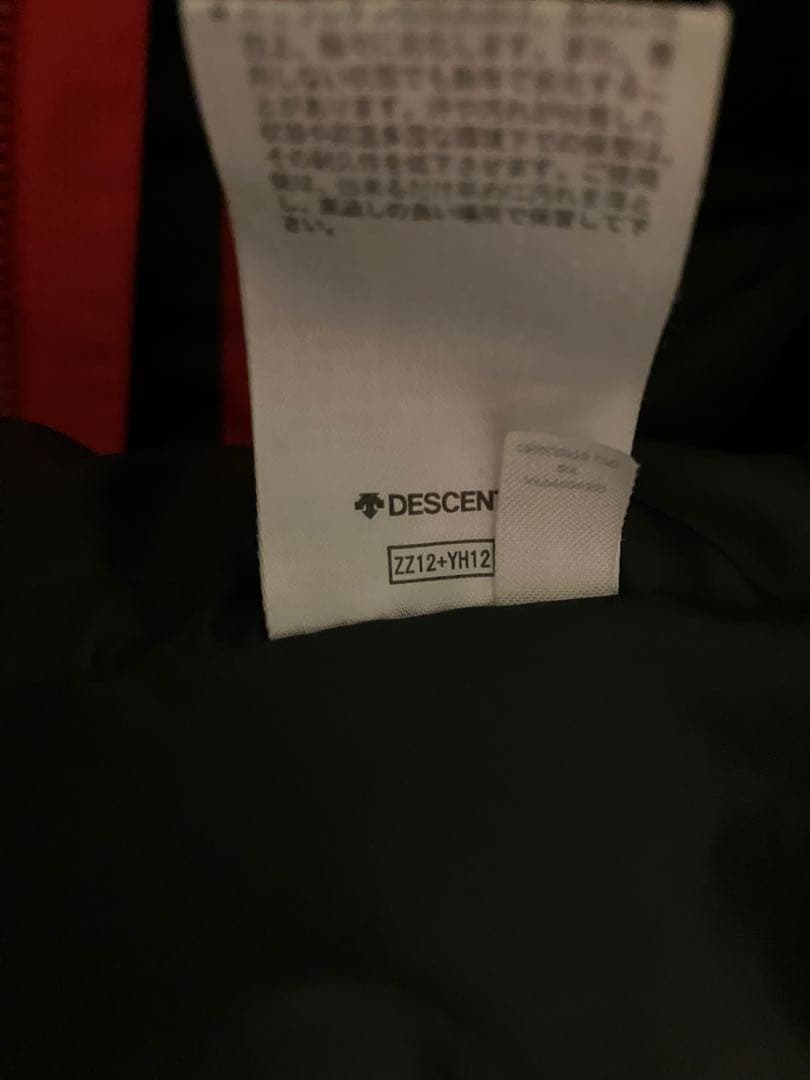 DESCENT Lサイズ スキーウェア 黒/赤