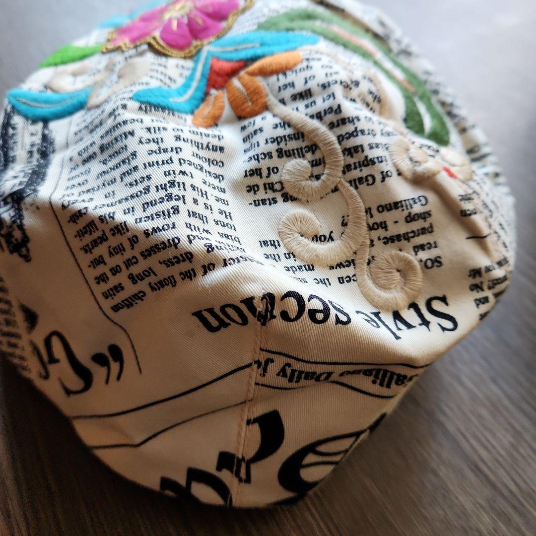 激レア♥️JohnGalliano刺繍装飾ハンチング
