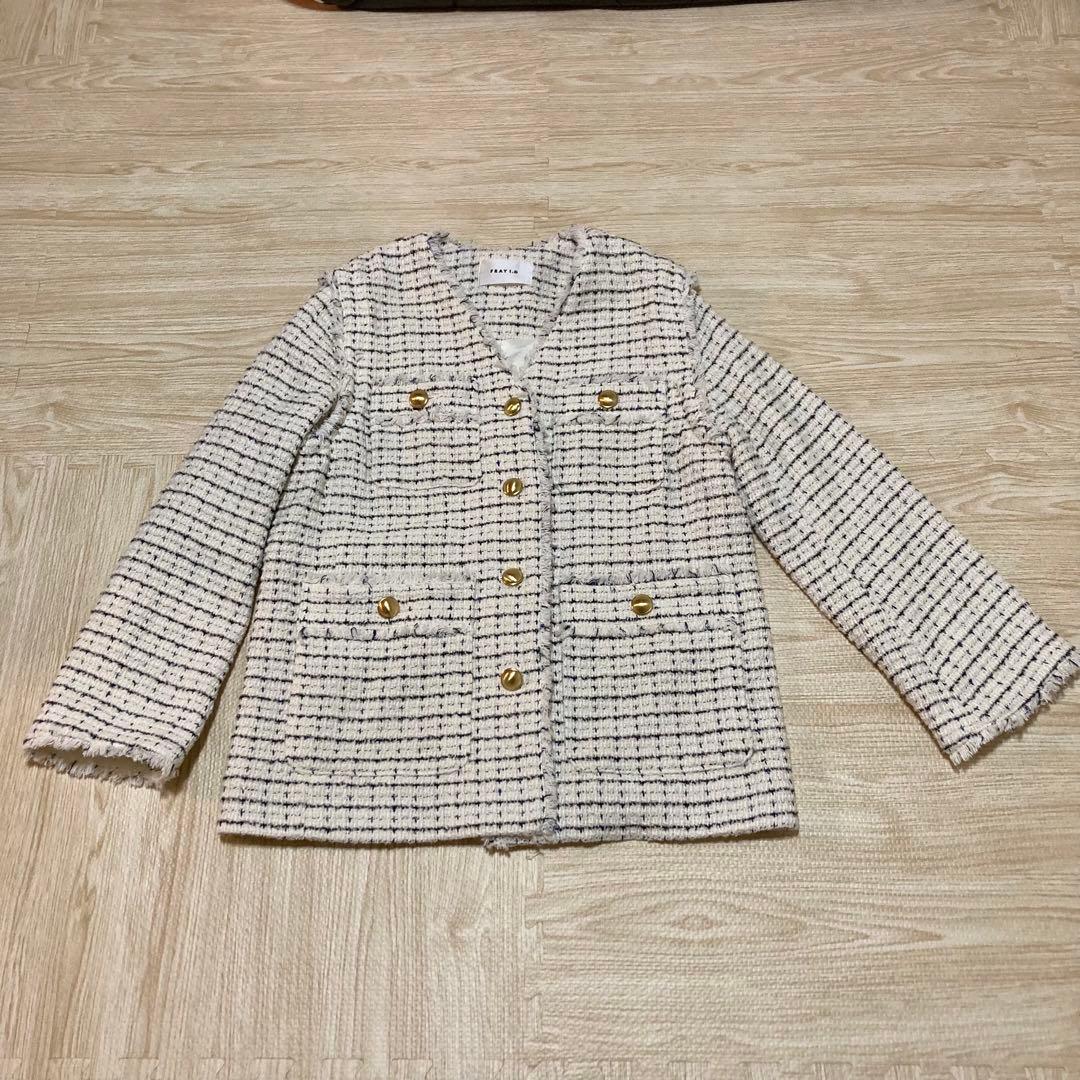 【極美品】FRAY I.D フレイ アイディー ツイード2wayジャケット　S