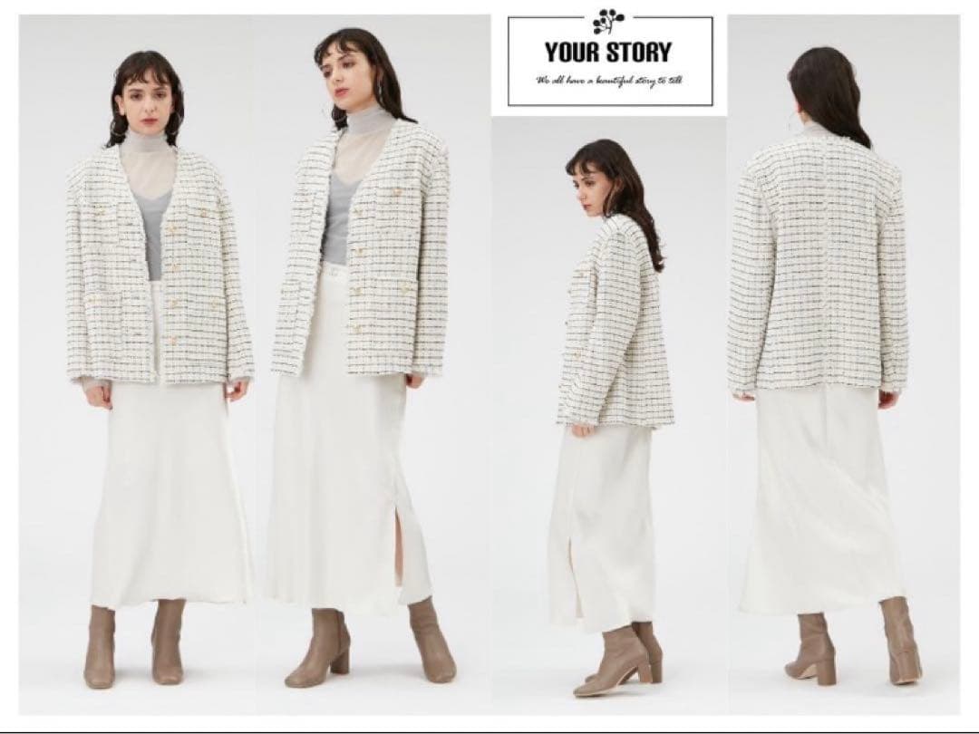 【極美品】FRAY I.D フレイ アイディー ツイード2wayジャケット　S