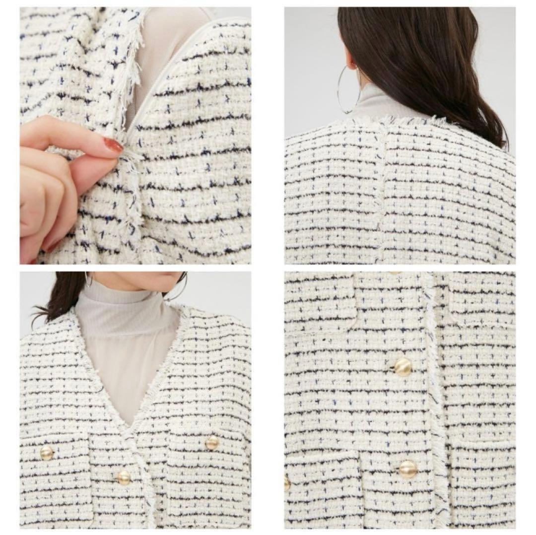 【極美品】FRAY I.D フレイ アイディー ツイード2wayジャケット　S