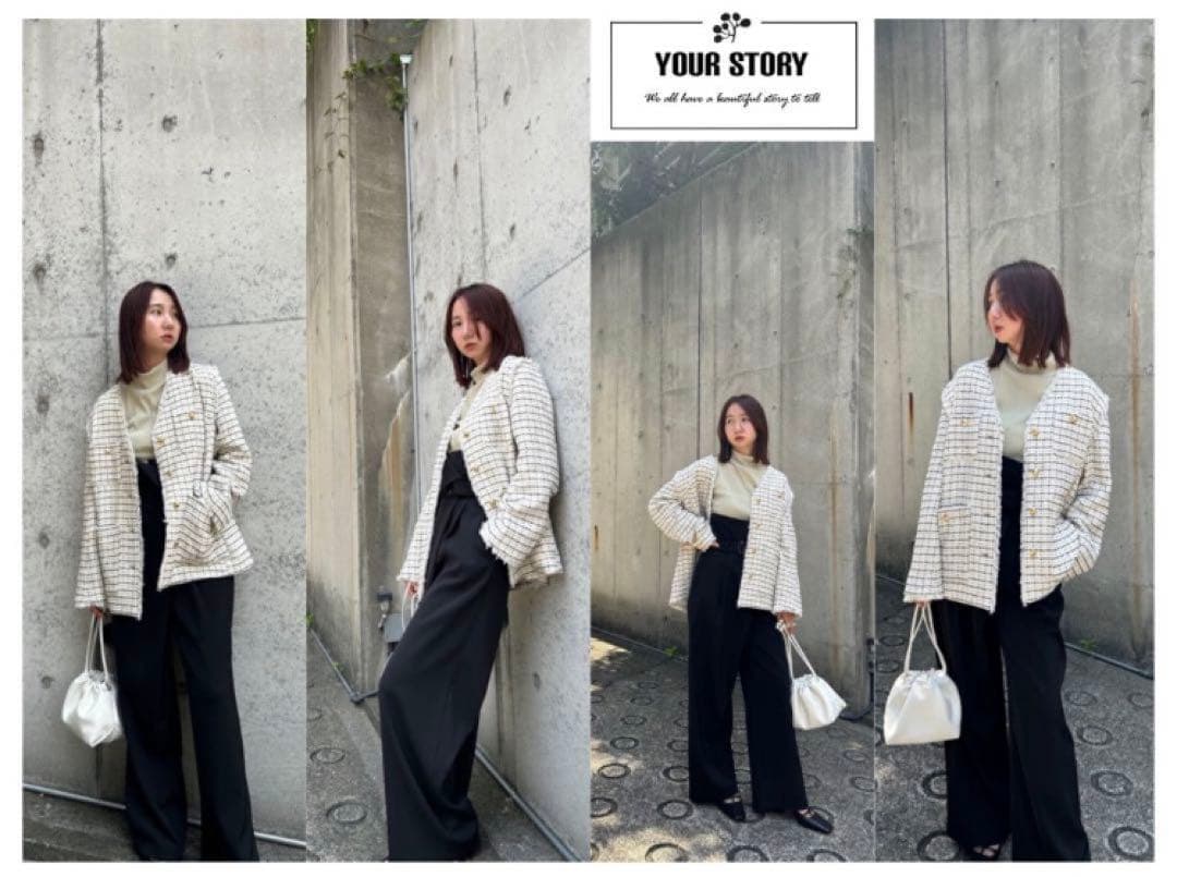 【極美品】FRAY I.D フレイ アイディー ツイード2wayジャケット　S