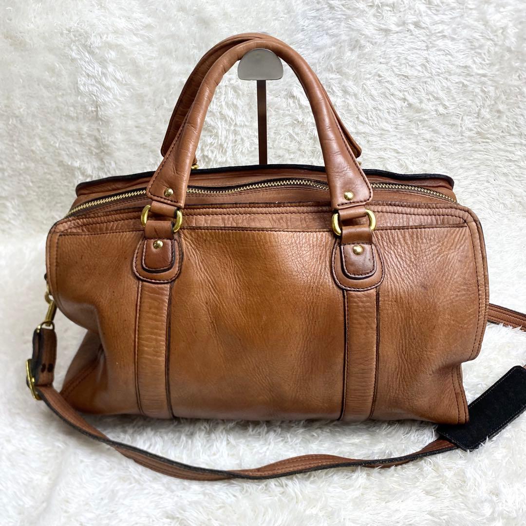 希少　PORTER バロン　2WAYボストンバッグオールレザー　ブラウン