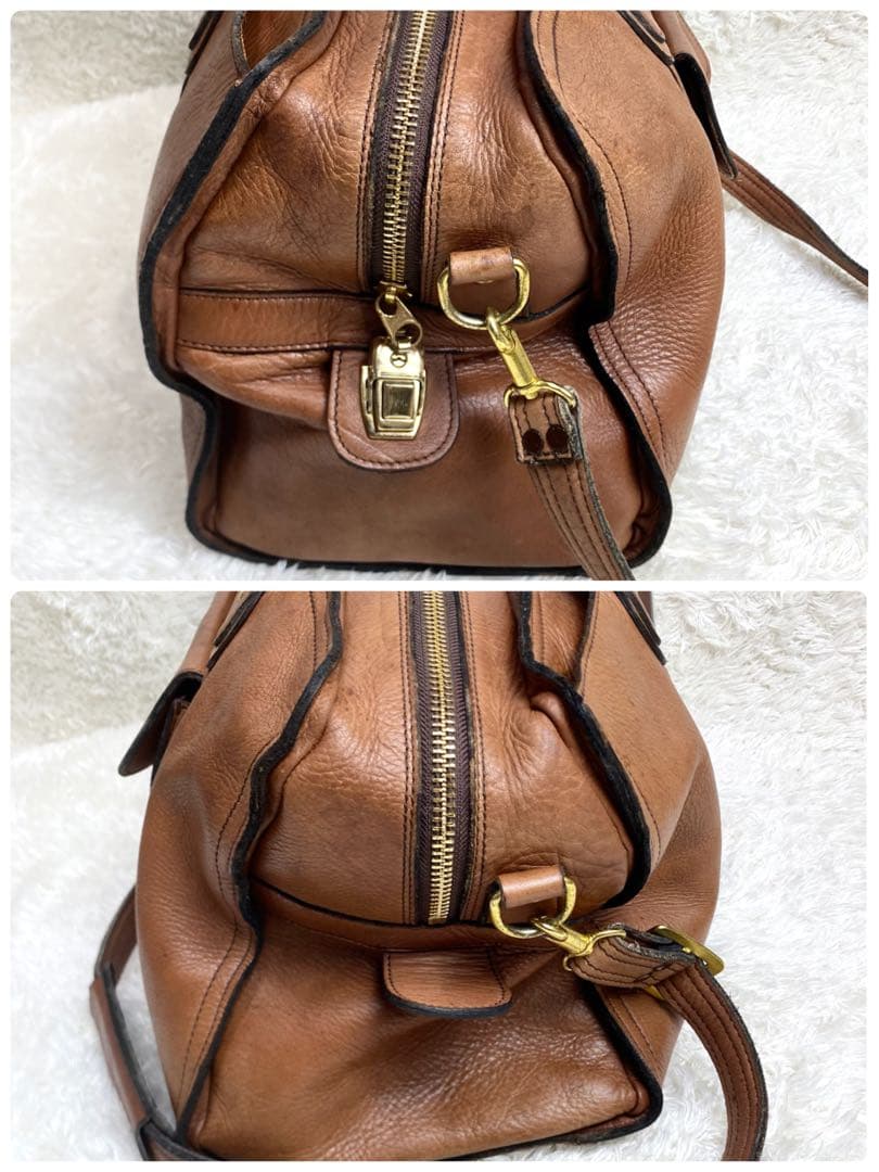 希少　PORTER バロン　2WAYボストンバッグオールレザー　ブラウン