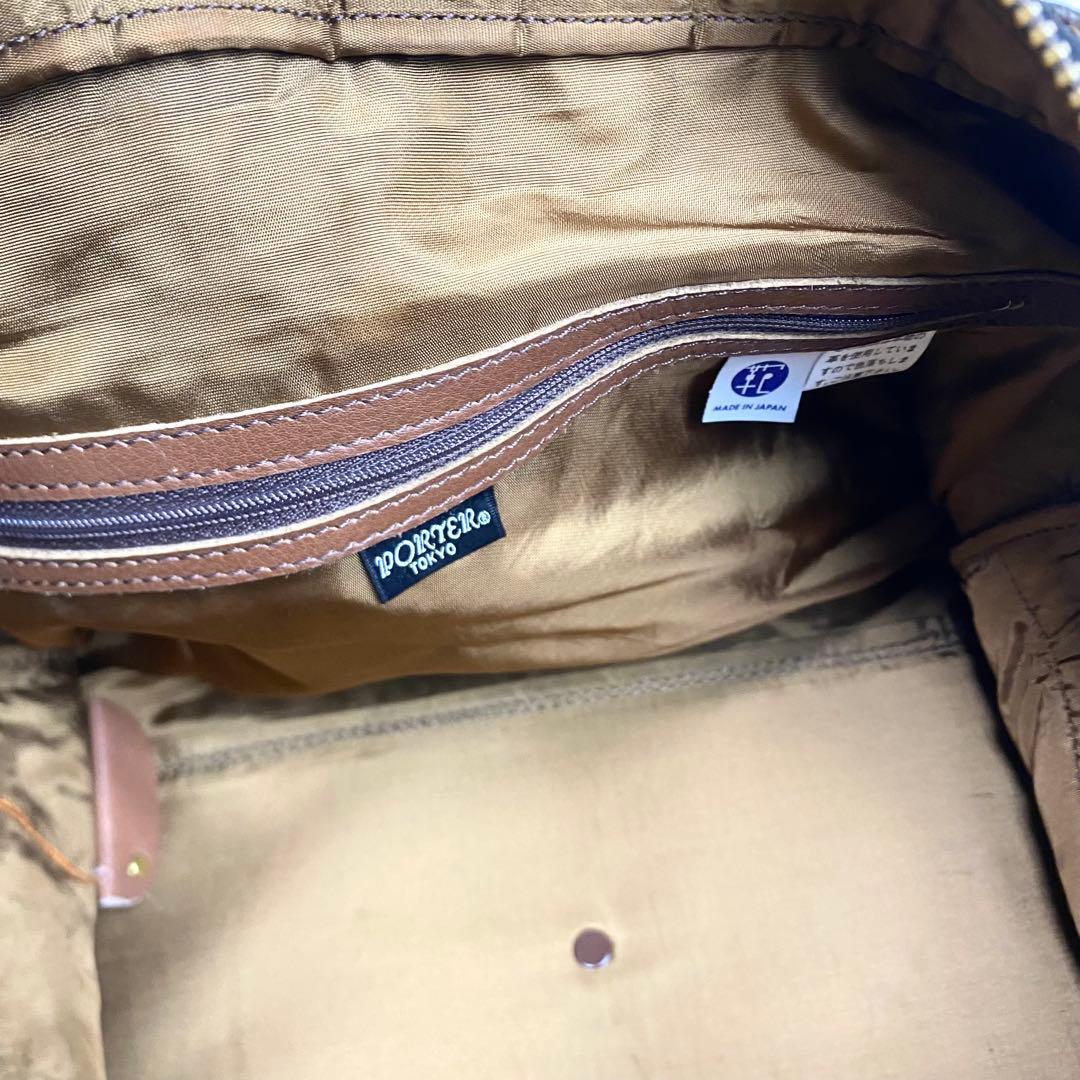 希少　PORTER バロン　2WAYボストンバッグオールレザー　ブラウン
