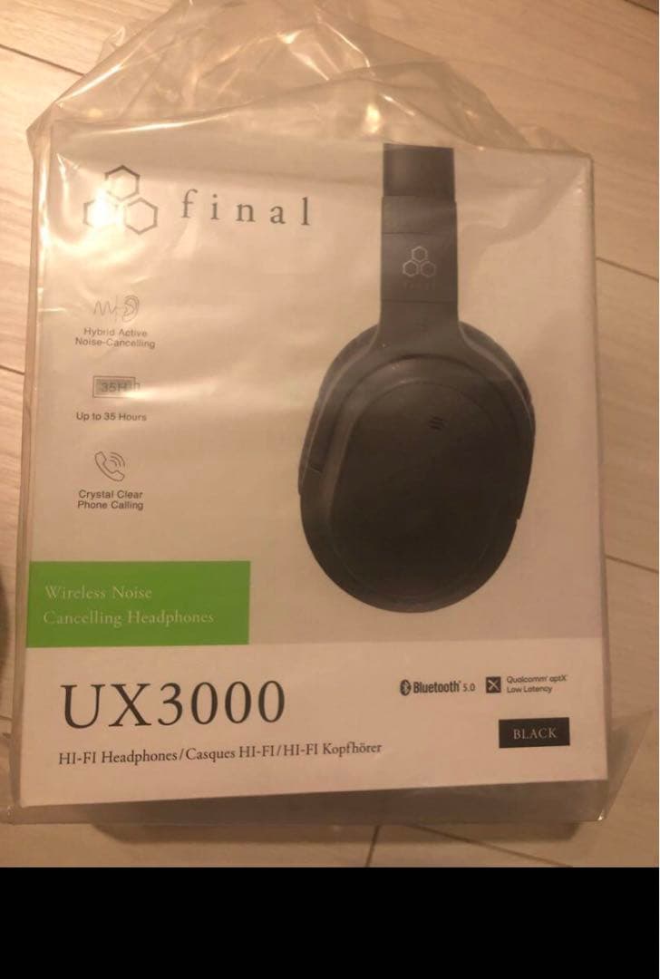 final UX3000 ワイヤレスヘッドフォン ブラック