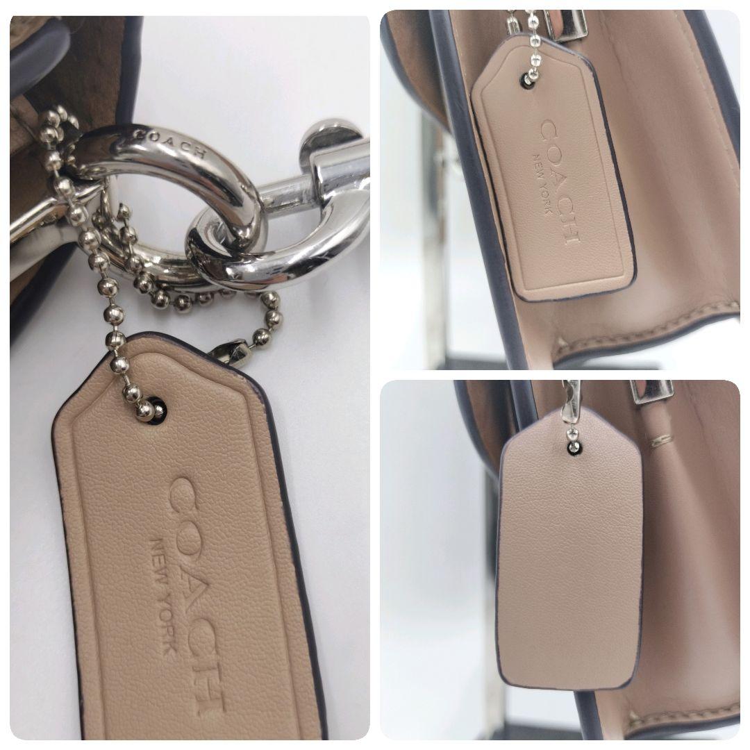 【美品】コーチ COACH タビー バッグ シグネチャー 3WAY 保存袋付き