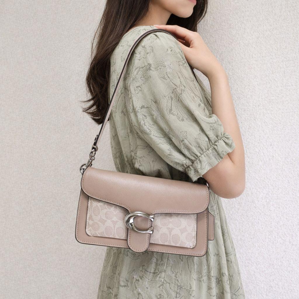 【美品】コーチ COACH タビー バッグ シグネチャー 3WAY 保存袋付き