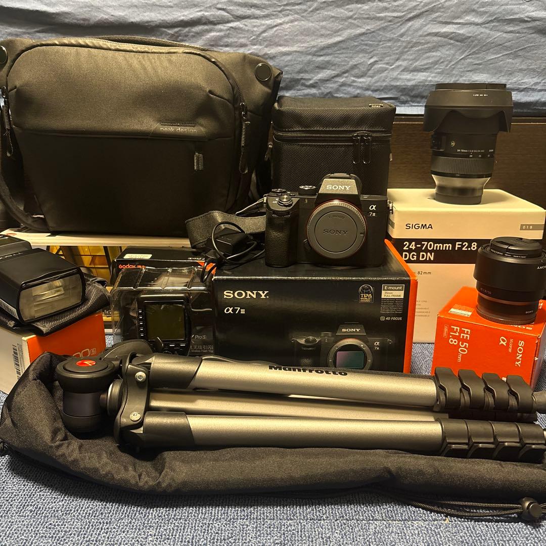 SONY α7III、SIGMA 24-70mm F2.8 DG DN おまけ付