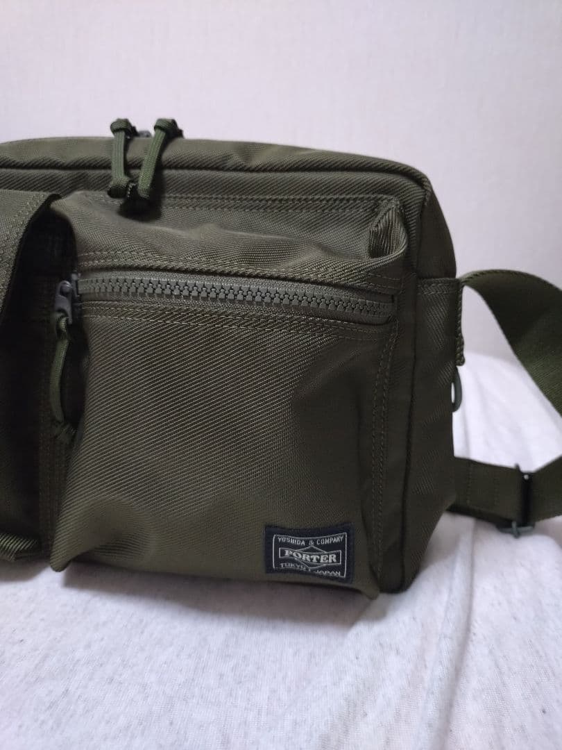 【極美品】ポーター　ユニット　ショルダーバッグ　グリーン　オリーブ　カーキ