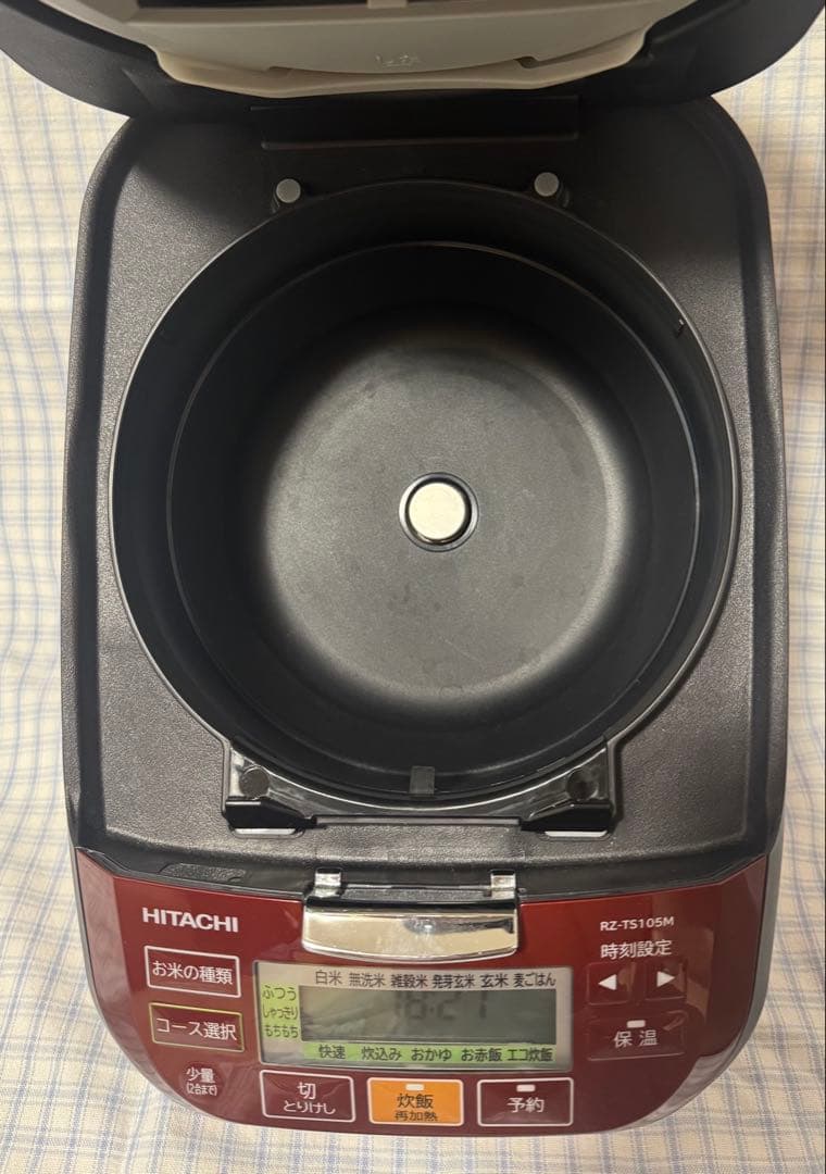 日立 圧力スチームIH炊飯器「ふっくら御膳」2022年製 RZ-TS105M-R