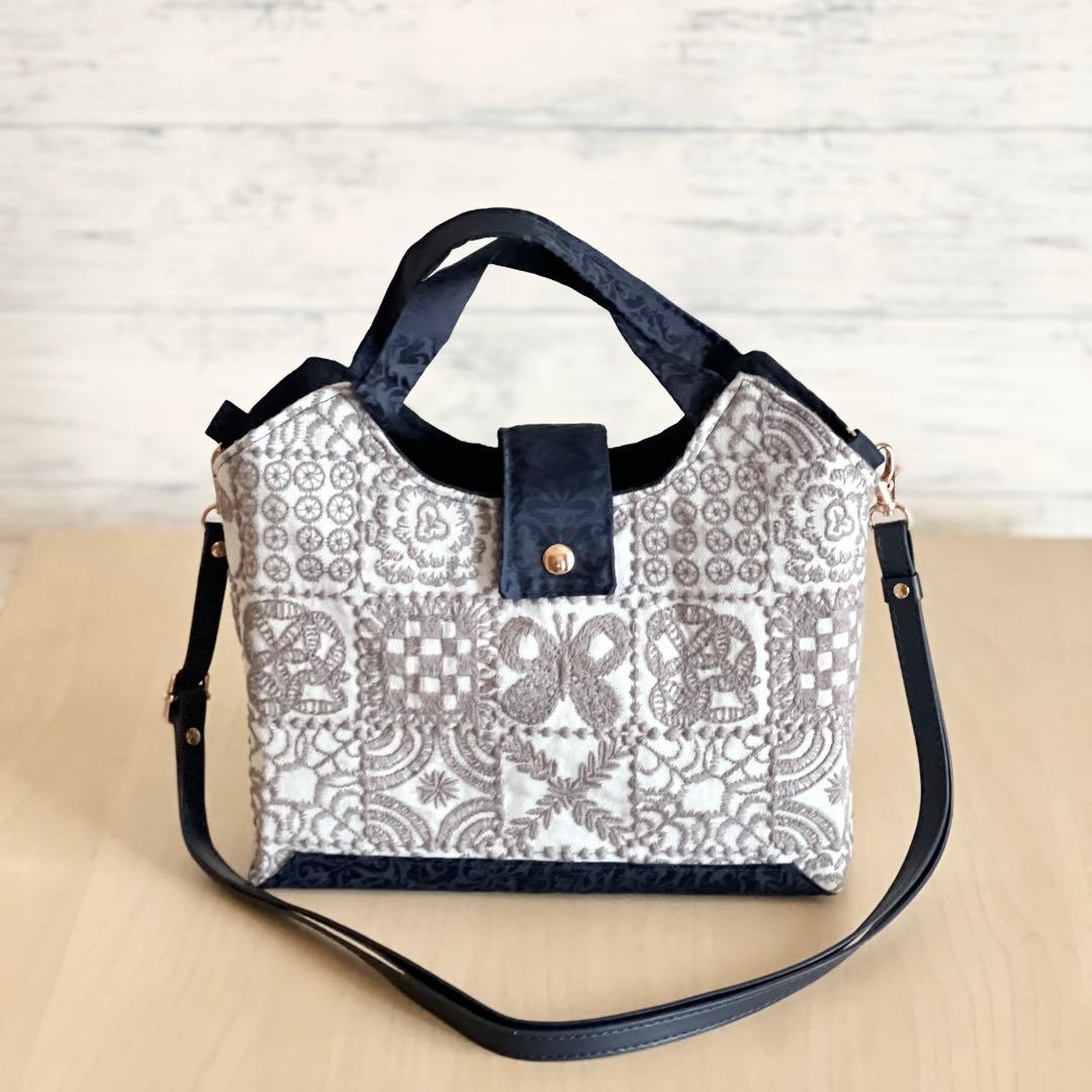 forest tile 持ち手付きショルダーバッグMB509-123