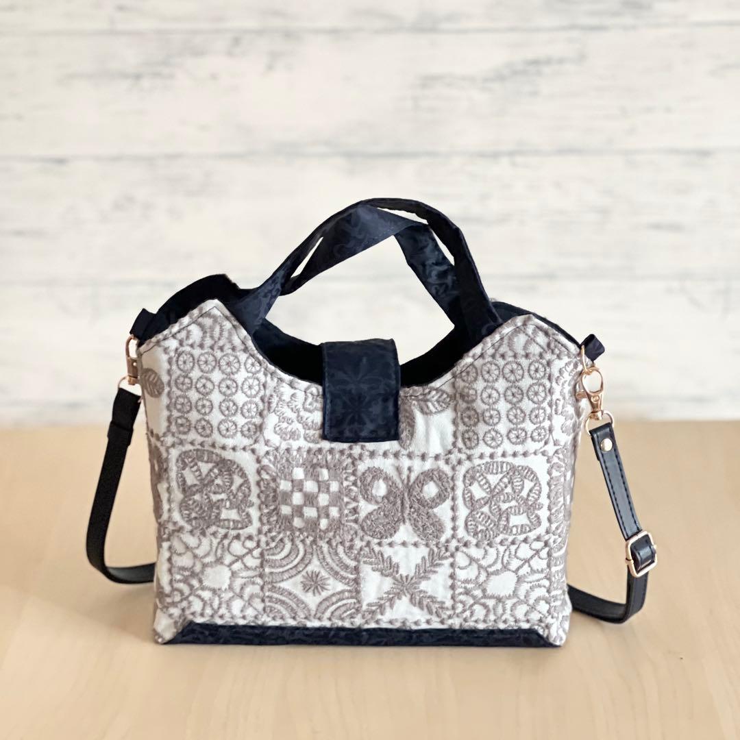 forest tile 持ち手付きショルダーバッグMB509-123