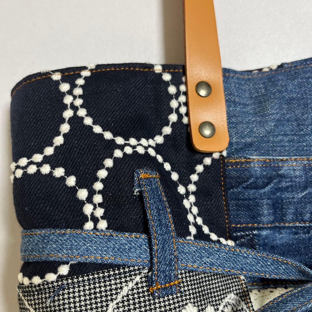 ミナペルホネン Poco bag 《タンバリン&フォレストwingリメイクデニム