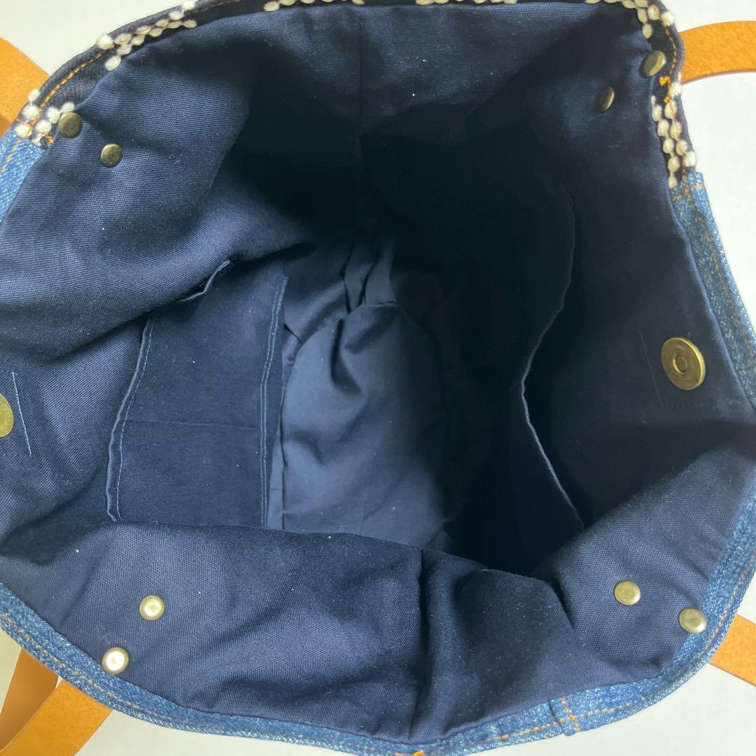 ミナペルホネン Poco bag 《タンバリン&フォレストwingリメイクデニム