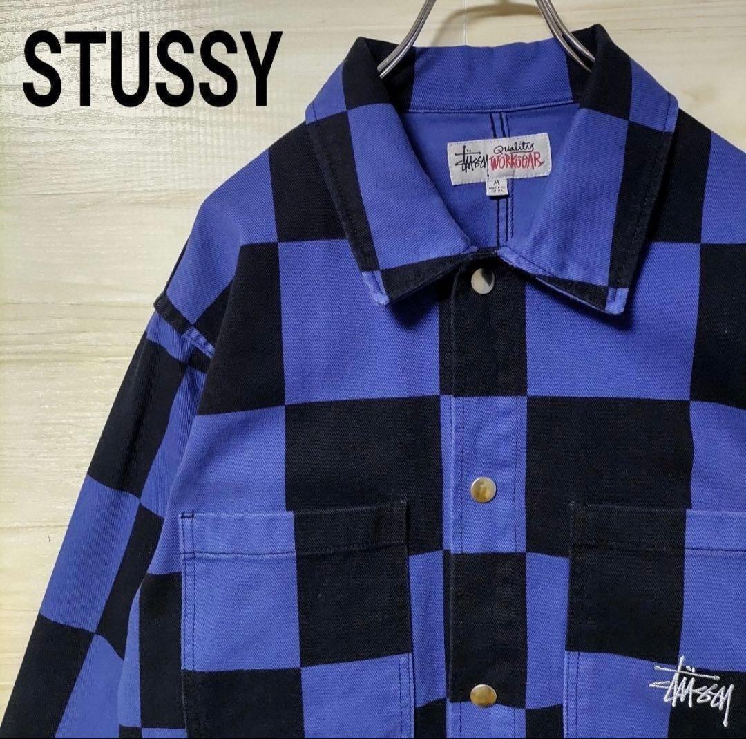 STUSSY ワークジャケット 最高デザイン バッファローチェック