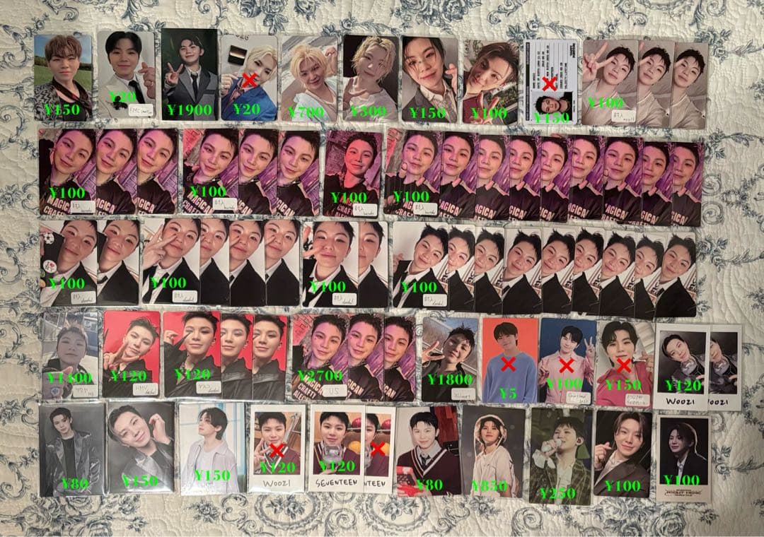 ウジ トレカ チェキ 63枚セット まとめ売り seventeen