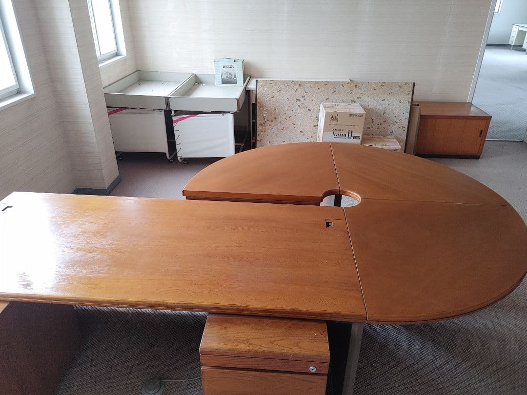 アンティーク調　木製オフィステーブル