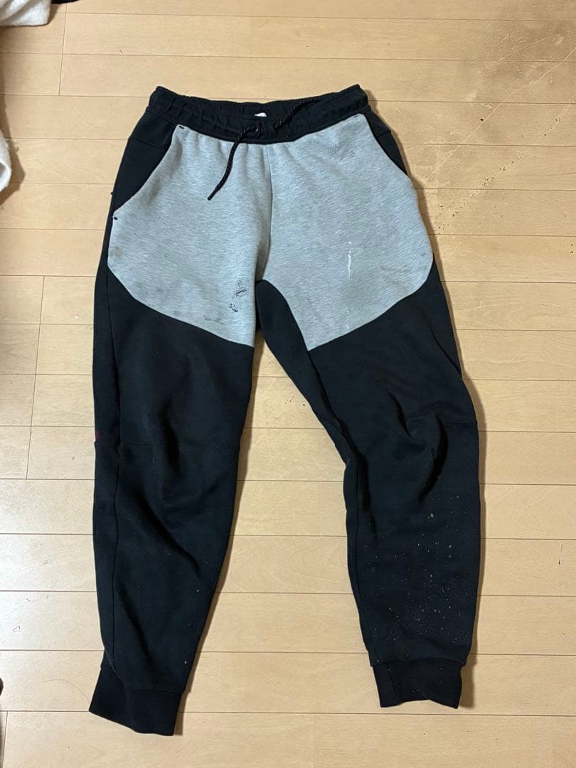 最終値引き正規品廃盤 NIKE 旧テックフリース上下US S 黒グレープレ値