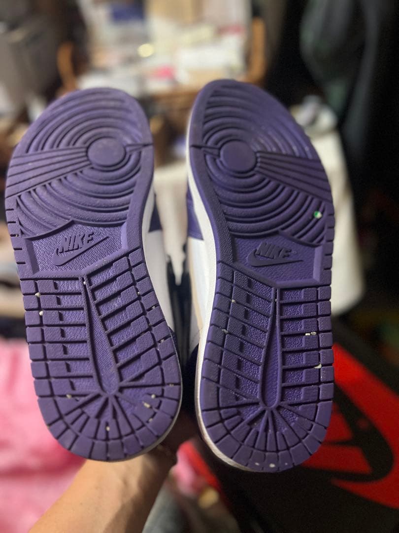 ジ*ズ様 Nike Air Jordan1 コートパープル　ナイキ　ジョーダン1