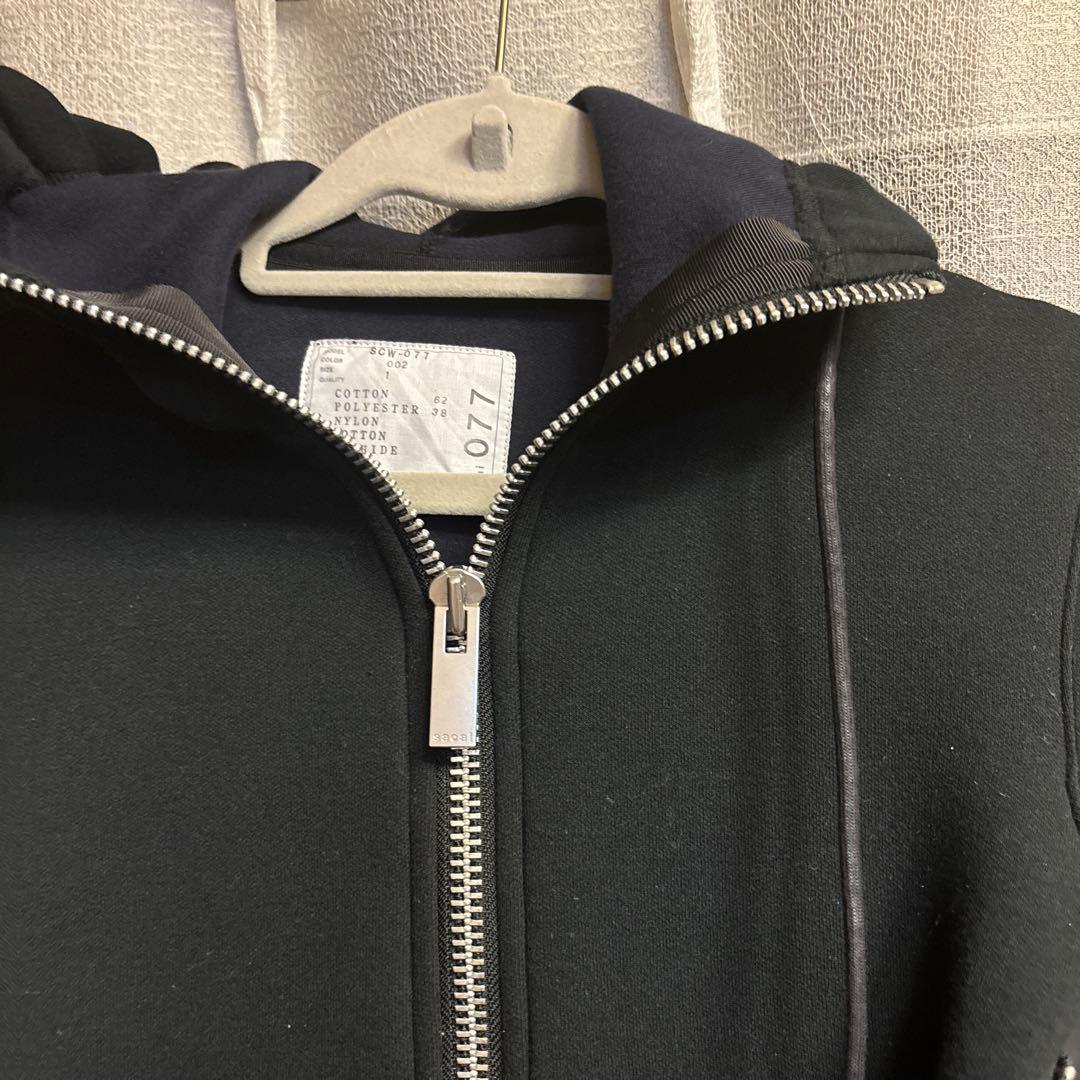 新品タグ付き　SACAI サカイ　コンビネーション　スポンジスウェットフーディ