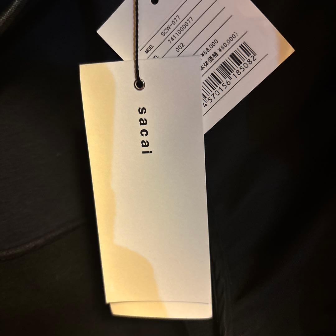 新品タグ付き　SACAI サカイ　コンビネーション　スポンジスウェットフーディ