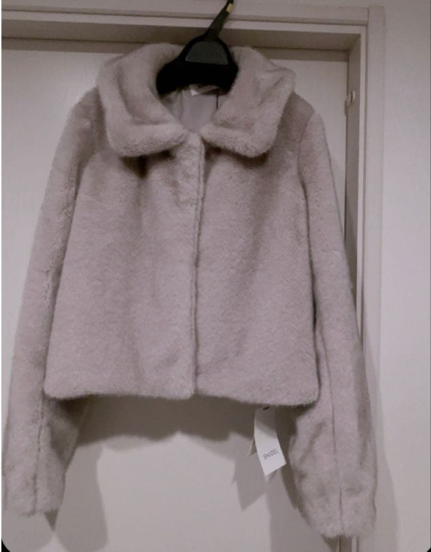 ステンカラーショートファーコートジャケット